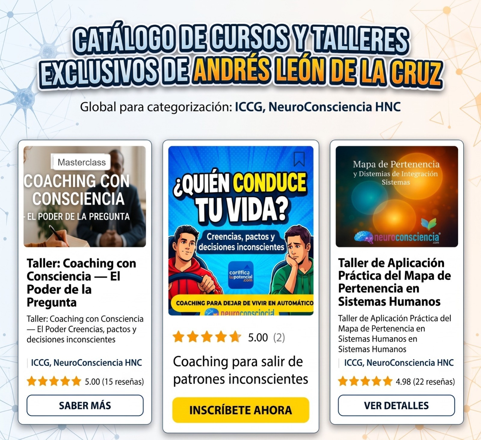 Cursos transformacionales